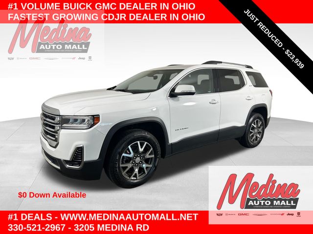 Summit White 2023 GMC Acadia SUV / Crossover Front-Wheel Drive 9-Speed Automatic