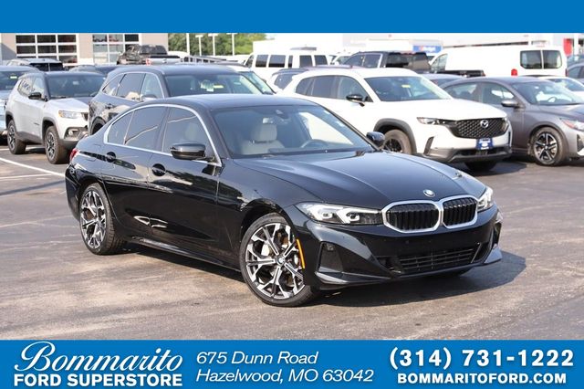 Black Sapphire Metallic 2025 BMW 3 Series Sedan All-Wheel Drive 8-Speed Automatic