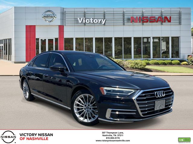 Moonlight Blue 2019 Audi A8 L 55 TFSI quattro Sedan All-Wheel Drive 8-Speed Automatic