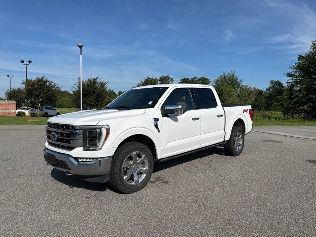 Oxford White 2021 Ford F-150 Lariat SuperCrew 4WD Pickup Truck Four-Wheel Drive Automatic
