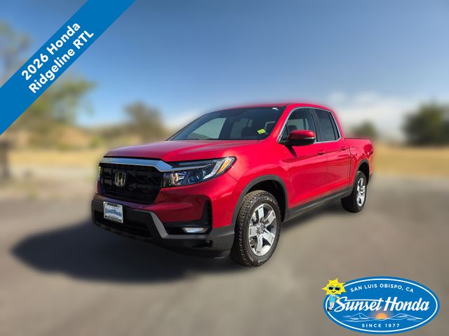 Radiant Red Metallic Ii 2026 Honda Ridgeline Pickup Truck All-Wheel Drive 9-Speed Automatic
