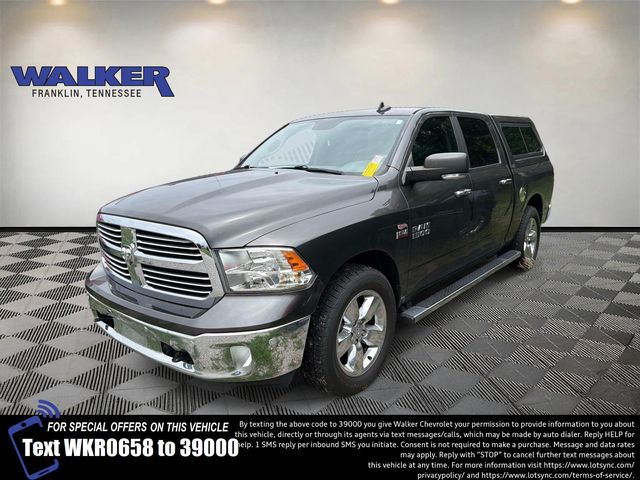 Gray (Granite Crystal Metallic Clearcoat) 2016 RAM 1500 Big Horn Crew Cab 4WD Pickup Truck Four-Wheel Drive 8-Speed Automatic
