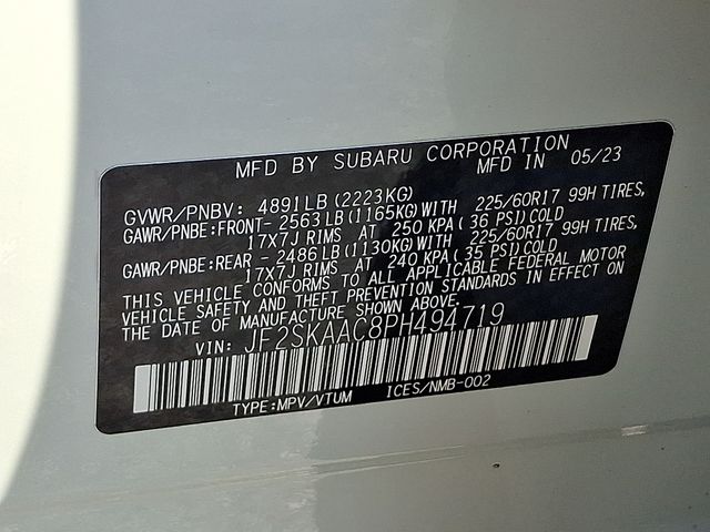 2023 Subaru Forester Base White at Rafferty Subaru