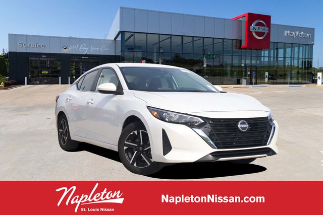 Aspen White Tricoat 2025 Nissan Sentra SV FWD Sedan Front-Wheel Drive Continuously Variable Transmission