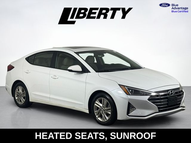 Quartz White Pearl 2019 Hyundai Elantra Sedan Front-Wheel Drive 6-Speed Automatic