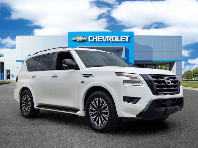 Aspen White Tricoat 2021 Nissan Armada SL 4WD SUV / Crossover Four-Wheel Drive 7-Speed Automatic
