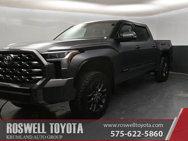 Magnetic Gray Metallic 2023 Toyota Tundra Platinum CrewMax Cab 4WD Pickup Truck Four-Wheel Drive Automatic