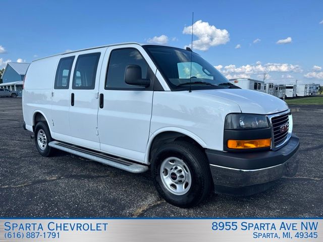 Summit White 2025 GMC Savana Cargo Van Rear-Wheel Drive 8-Speed Automatic Overdrive