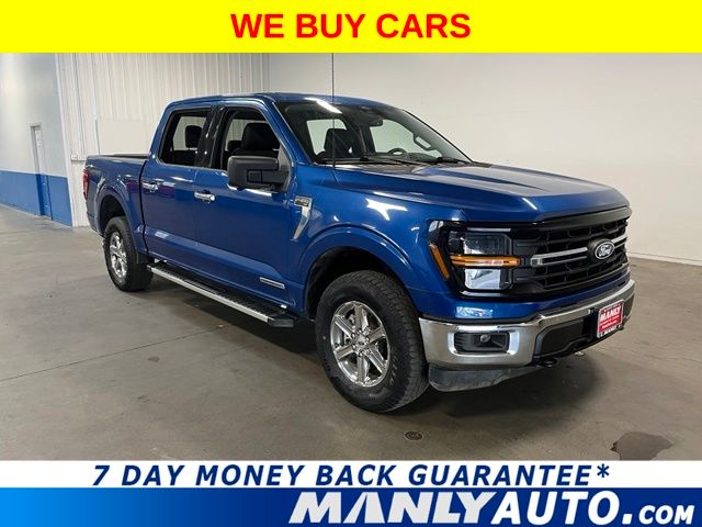 Atlas Blue Metallic 2024 Ford F-150 Pickup Truck Four-Wheel Drive Automatic