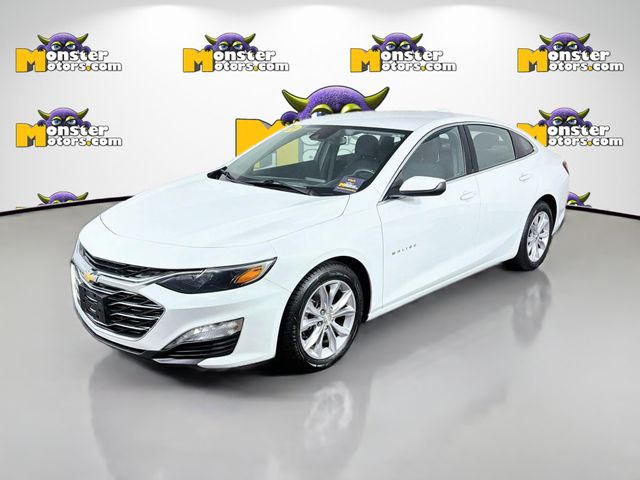 White 2021 Chevrolet Malibu Sedan Front-Wheel Drive Continuously Variable Transmission
