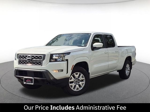 Glacier White 2022 Nissan Frontier Pickup Truck Four-Wheel Drive 9-Speed Automatic