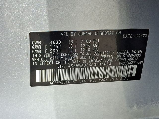 2023 Subaru Legacy Premium Silver at Bob Ruth Ford