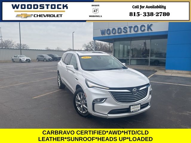 White Frost Tricoat 2023 Buick Enclave Premium AWD SUV / Crossover Four-Wheel Drive 9-Speed Automatic