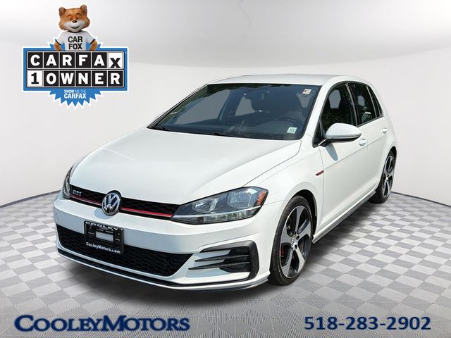 White Silver 2018 Volkswagen Golf GTI Hatchback Front-Wheel Drive 6-Speed Manual
