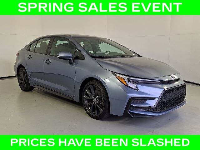 Gray 2024 Toyota Corolla XSE FWD Sedan Front-Wheel Drive Continuously Variable Transmission