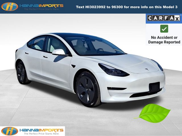 Pearl White Multi-Coat 2023 Tesla Model 3 RWD Sedan Rear-Wheel Drive 1-Speed Automatic