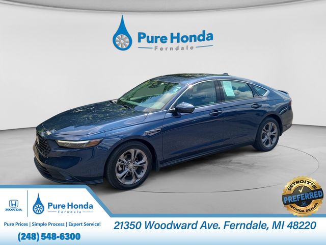 Canyon River Blue Metallic 2024 Honda Accord Sedan Front-Wheel Drive Continuously Variable Transmission