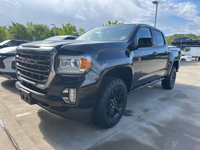 Onyx Black 2022 GMC Canyon AT4 Crew Cab 4WD with Leather Pickup Truck Four-Wheel Drive 8-Speed Automatic