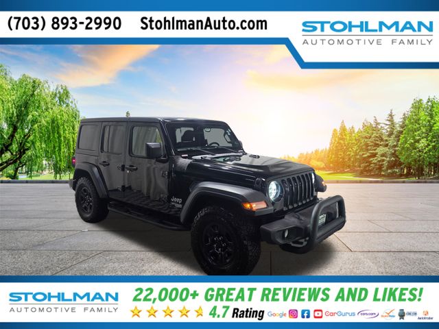 Black Clearcoat 2018 Jeep Wrangler Unlimited Sport 4WD SUV / Crossover Four-Wheel Drive 8-Speed Automatic