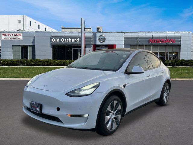 White 2020 Tesla Model Y Long Range AWD SUV / Crossover All-Wheel Drive 1-Speed Automatic