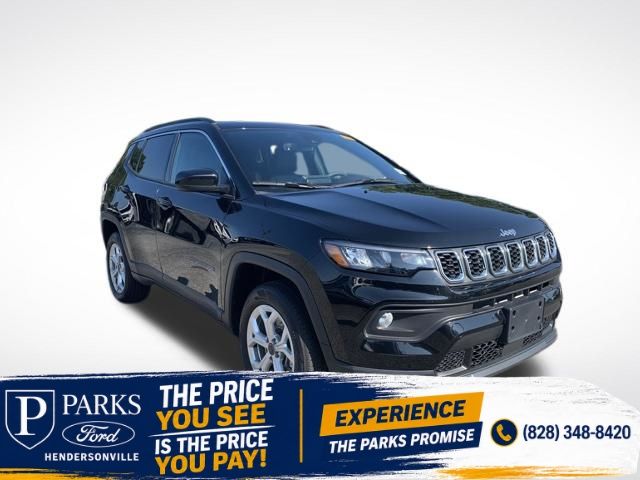 Diamond Black Crystal PC 2025 Jeep Compass SUV / Crossover Four-Wheel Drive 8-Speed Automatic