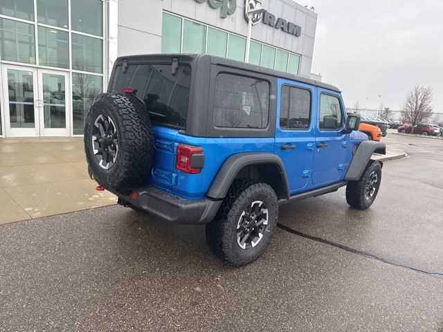 2026 Jeep Wrangler Rubicon - Hydro Blue Pearl Coat exterior view 4