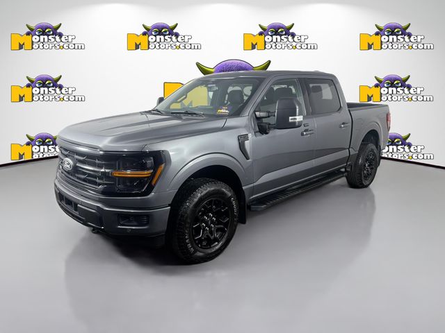 Gray 2025 Ford F-150 XLT SuperCrew 4WD Pickup Truck Four-Wheel Drive Automatic
