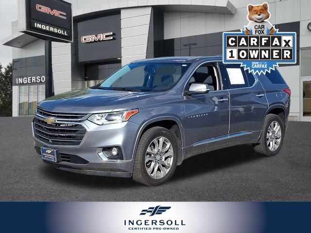 Gray (Satin Steel Metallic) 2021 Chevrolet Traverse SUV / Crossover Four-Wheel Drive 9-Speed Automatic