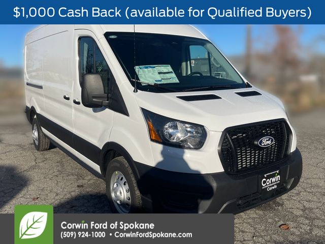 Oxford White 2026 Ford Transit Cargo 250 Medium Roof LB AWD Van All-Wheel Drive