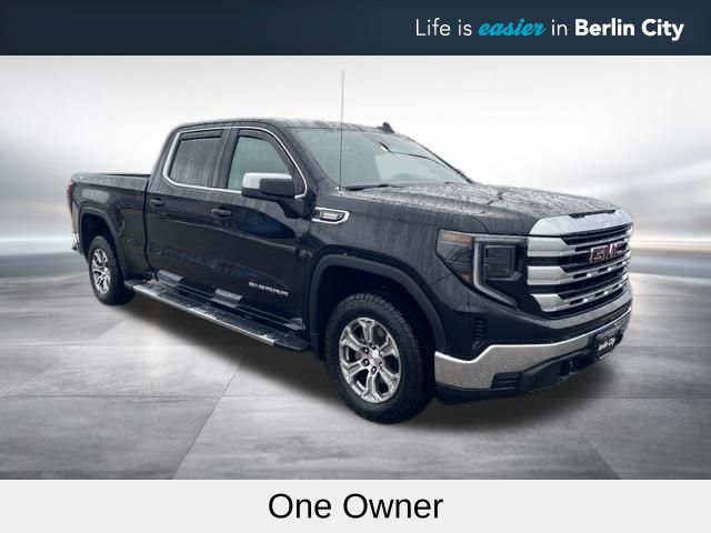 Onyx Black 2023 GMC Sierra 1500 SLE Crew Cab 4WD Pickup Truck Four-Wheel Drive Automatic