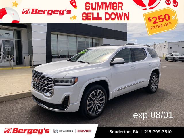 White Frost Tricoat 2022 GMC Acadia SUV / Crossover Four-Wheel Drive 9-Speed Automatic