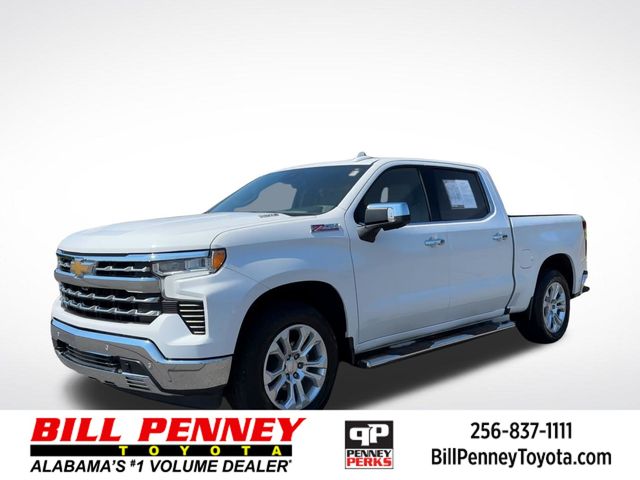 Summit White 2022 Chevrolet Silverado 1500 LTZ Crew Cab 4WD Pickup Truck Four-Wheel Drive Automatic