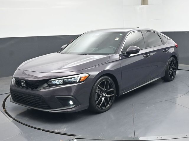 Gray 2024 Honda Civic Hatchback Hatchback Front-Wheel Drive Continuously Variable Transmission