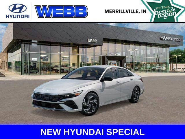 Serenity White 2026 Hyundai Elantra Sedan Front-Wheel Drive Continuously Variable Transmission