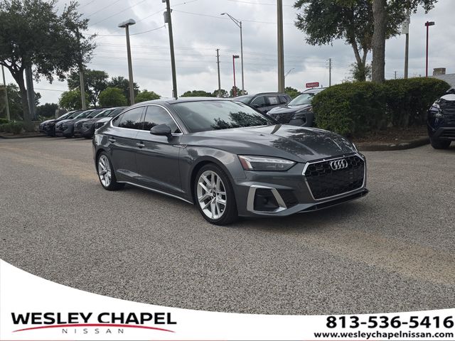 Daytona Gray Pearl Effect 2023 Audi A5 Sportback Sedan All-Wheel Drive 7-Speed Automatic
