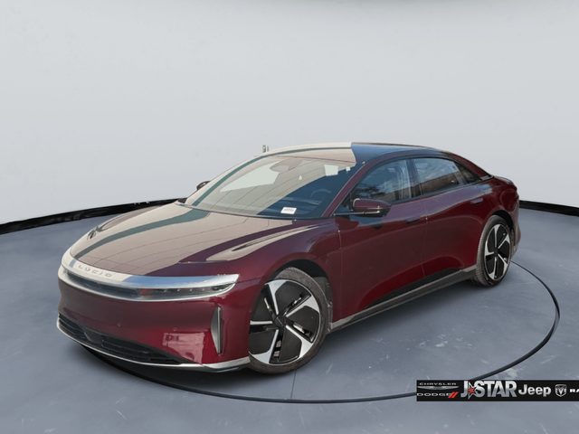 Zenith Red Metallic 2025 Lucid Air Sedan All-Wheel Drive 1-Speed Automatic