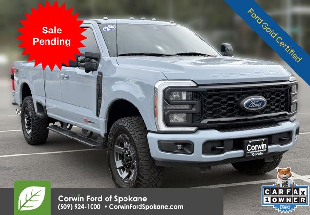 Glacier Gray Metallic TriCoat 2024 Ford F-350 Super Duty Pickup Truck Four-Wheel Drive Automatic