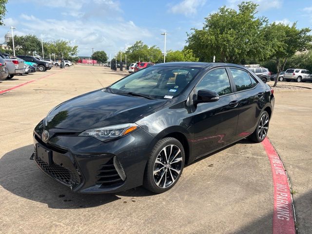 Black Sand Pearl 2019 Toyota Corolla Sedan Front-Wheel Drive Continuously Variable Transmission