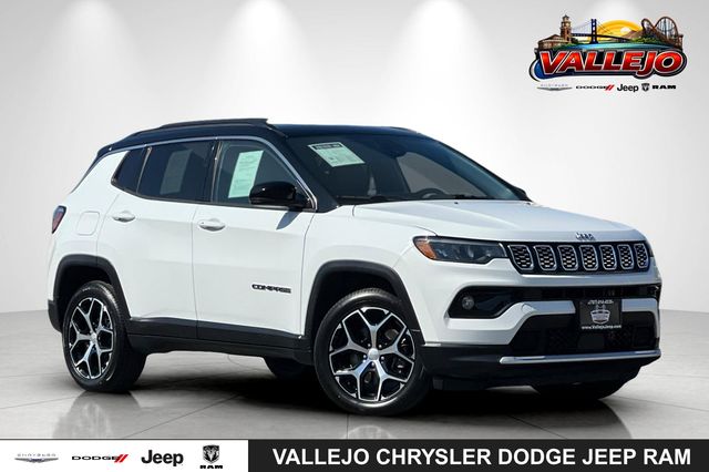 Bright White Clearcoat 2024 Jeep Compass SUV / Crossover Four-Wheel Drive 8-Speed Automatic