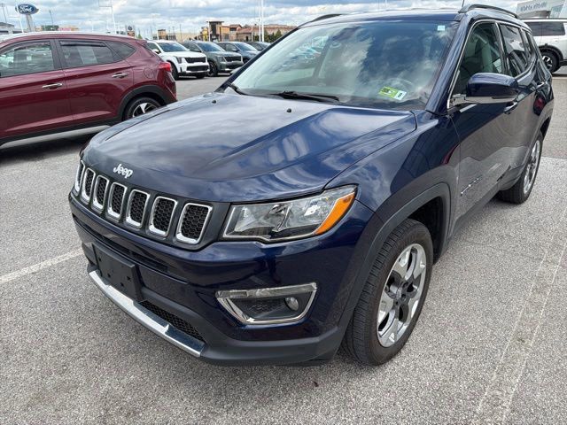 Jazz Blue Pearlcoat 2019 Jeep Compass Limited 4WD SUV / Crossover Four-Wheel Drive 9-Speed Automatic