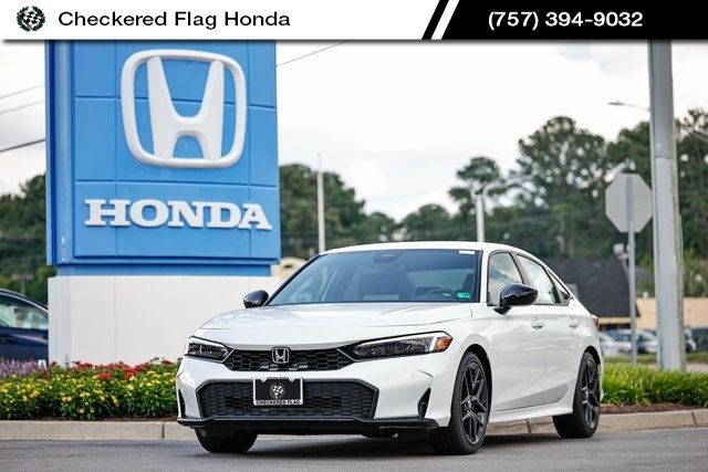Platinum White 2026 Honda Civic Sedan Front-Wheel Drive Continuously Variable Transmission