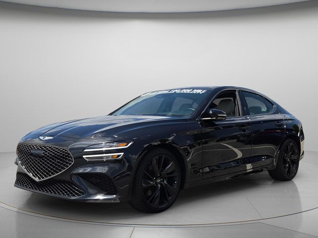 Vik Black 2023 Genesis G70 Sedan Rear-Wheel Drive 8-Speed Automatic