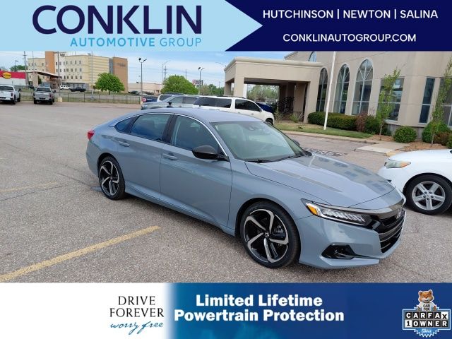Gray 2022 Honda Accord Sport Special Edition FWD Sedan Front-Wheel Drive Continuously Variable Transmission