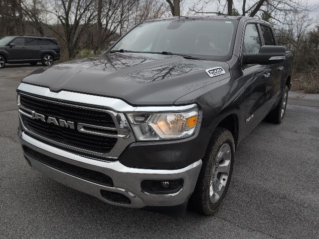 Gray (Granite Crystal Metallic Clearcoat) 2020 RAM 1500 Big Horn Crew Cab 4WD Pickup Truck Four-Wheel Drive 8-Speed Automatic