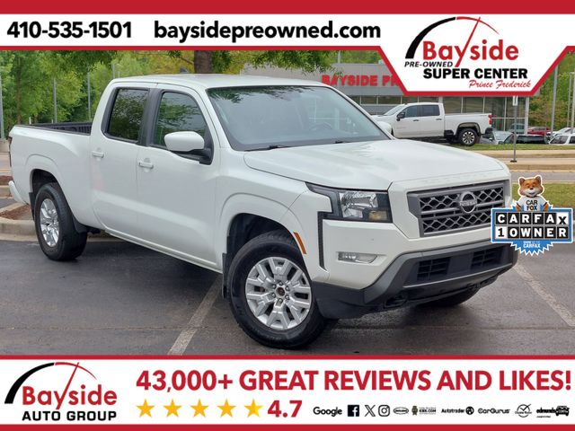 Glacier White 2024 Nissan Frontier Pickup Truck Four-Wheel Drive 9-Speed Automatic Overdrive