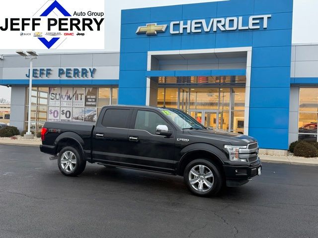 Shadow Black 2018 Ford F-150 Platinum SuperCrew 4WD Pickup Truck Four-Wheel Drive Automatic