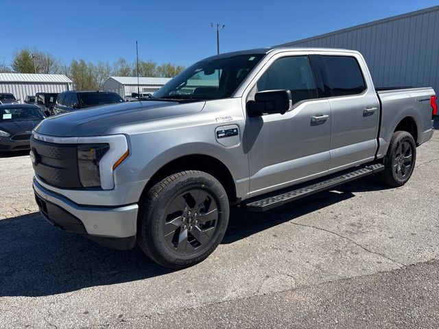 Silver Metallic 2025 Ford F-150 Lightning Flash SuperCrew AWD Pickup Truck All-Wheel Drive Automatic