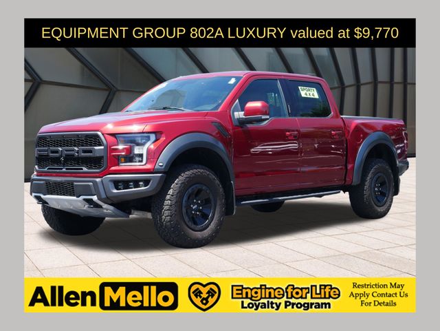 Ruby Red Metallic 2018 Ford F-150 Raptor SuperCrew 4WD Pickup Truck Four-Wheel Drive Automatic
