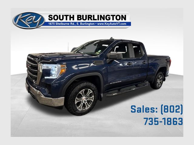 Pacific Blue Metallic 2020 GMC Sierra 1500 Double Cab 4WD Pickup Truck Four-Wheel Drive 6-Speed Automatic