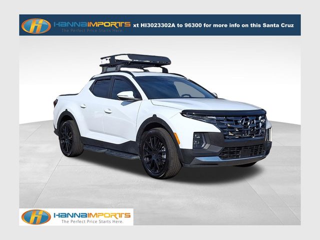 Atlas White 2024 Hyundai Santa Cruz Limited Crew Cab AWD Pickup Truck All-Wheel Drive Automatic